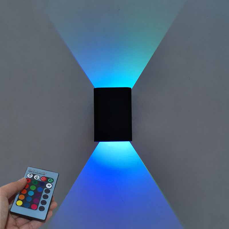 2023 Bedside Lamp Wall Lamp Bedroom Nordic New RGB Aisle Corridor Background Wall Led Cross-border Living Room Stair Lamp