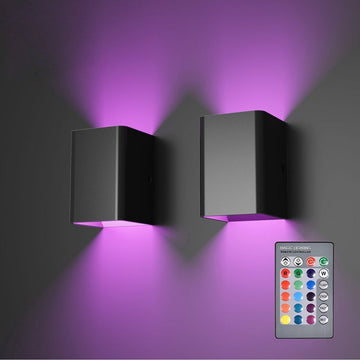 2023 Bedside Lamp Wall Lamp Bedroom Nordic New RGB Aisle Corridor Background Wall Led Cross-border Living Room Stair Lamp